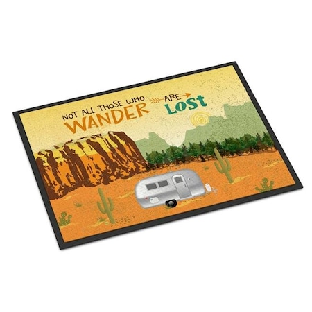 Carolines Treasures Carolines Treasures VHA3026JMAT 24 x 36 in. Airstream Camper Camping Wander Indoor or Outdoor Mat VHA3026JMAT